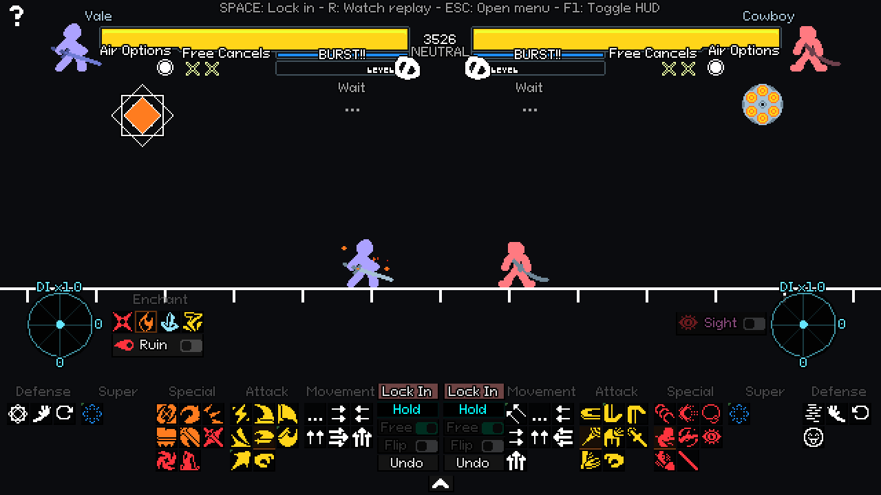 Spellblade facing an opponent in a Your Only Move Is HUSTLE match